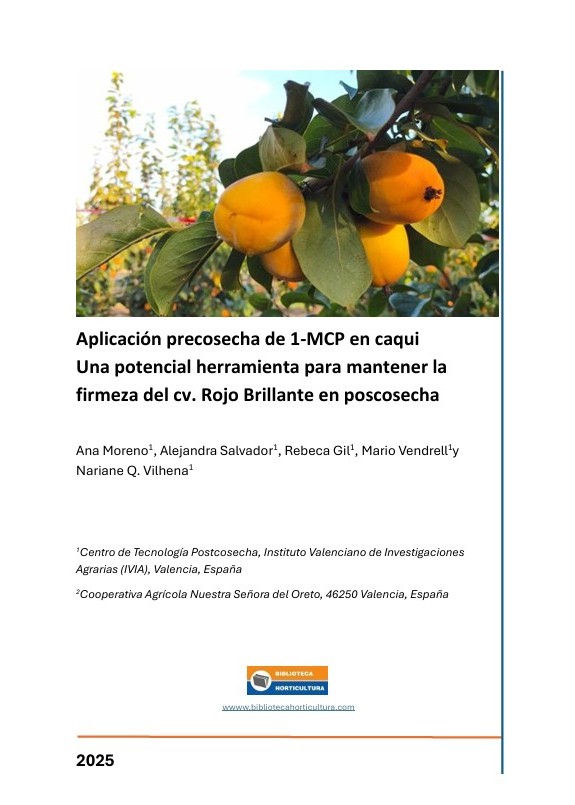 Aplicación precosecha de 1-MCP en caqui